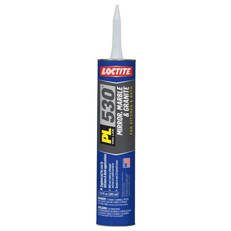 Loctite Power Grab Ultimate dries white with a zero second. . Stone glue home depot